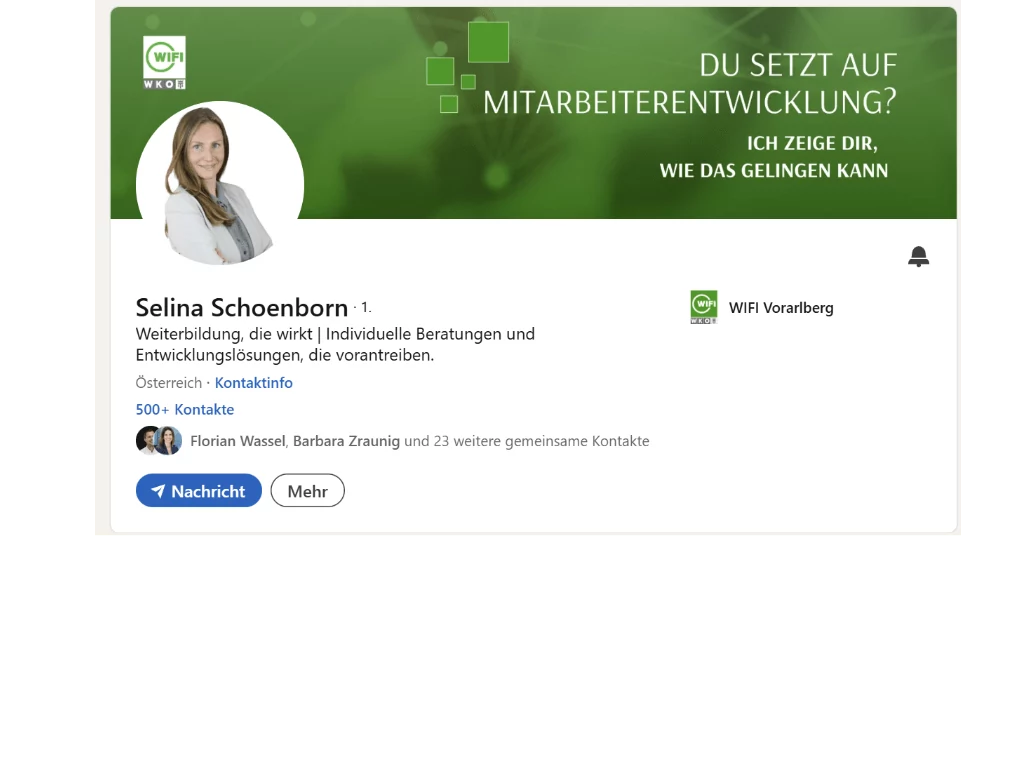 Markenbotschafter-Strategie für WIFI Vorarlberg