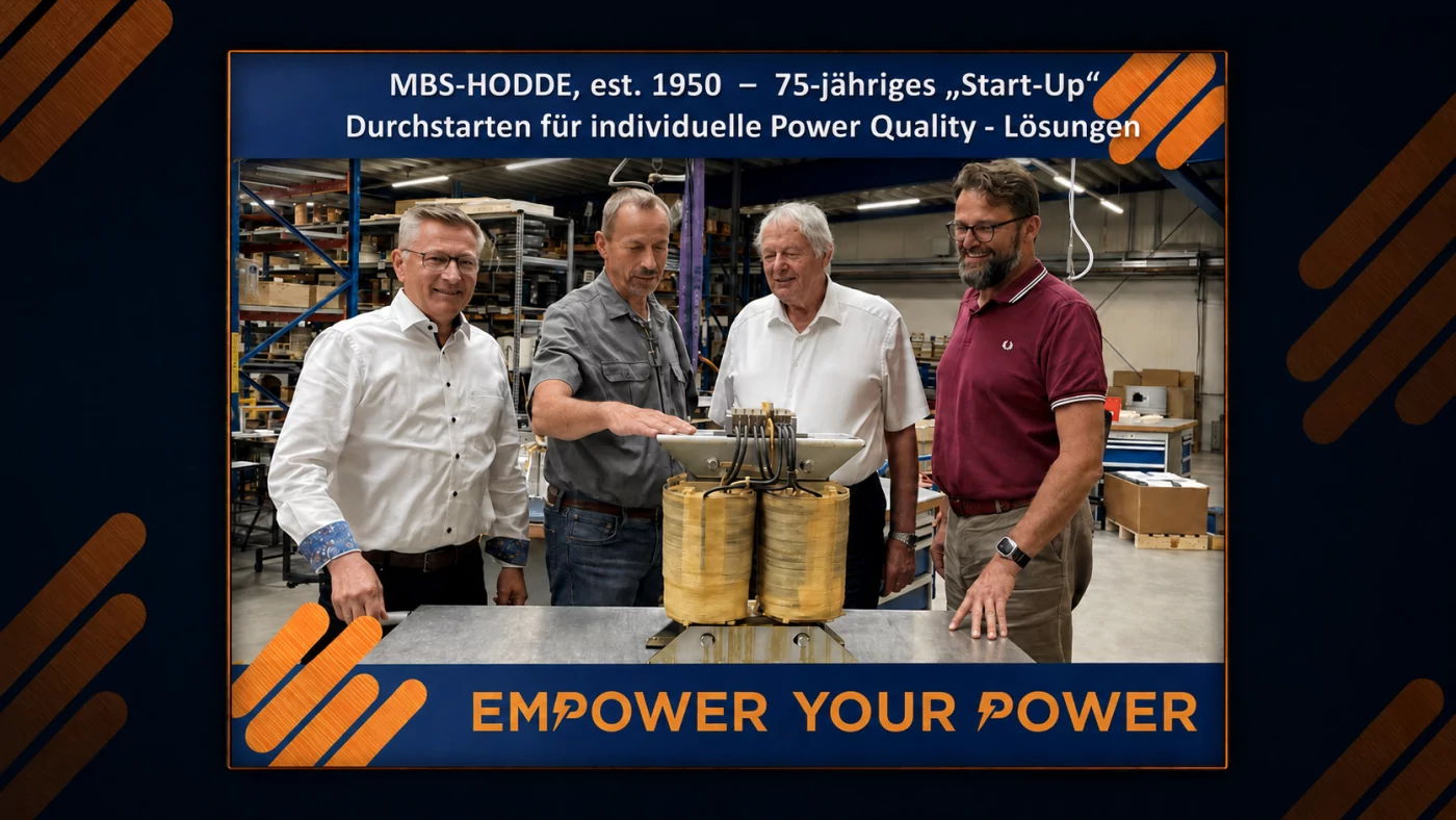 MBS-Hodde-Team bei der Arbeit an einem Transformator